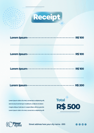 Choose a Receipt Template