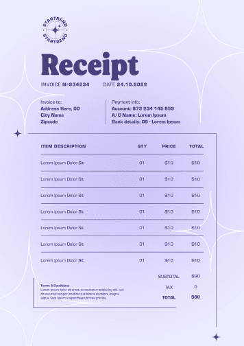 Send and Share the Receipt